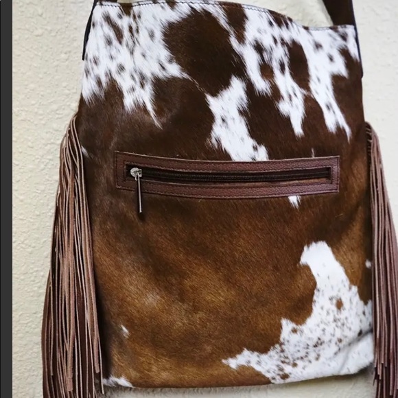 Leather in Cowhide purse with castles - Picture 2 of 9